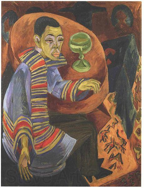 Ernst Ludwig Kirchner The drinker - selfportrait